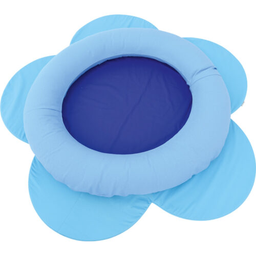 Tappeto fiore blu